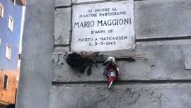 MILANO, VANDALIZZATA LA LAPIDE DEDICATA AL PARTIGIANO MARIO MAGGIONI