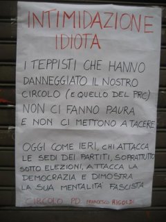 GRAVE PROVOCAZIONE A NIGUARDA