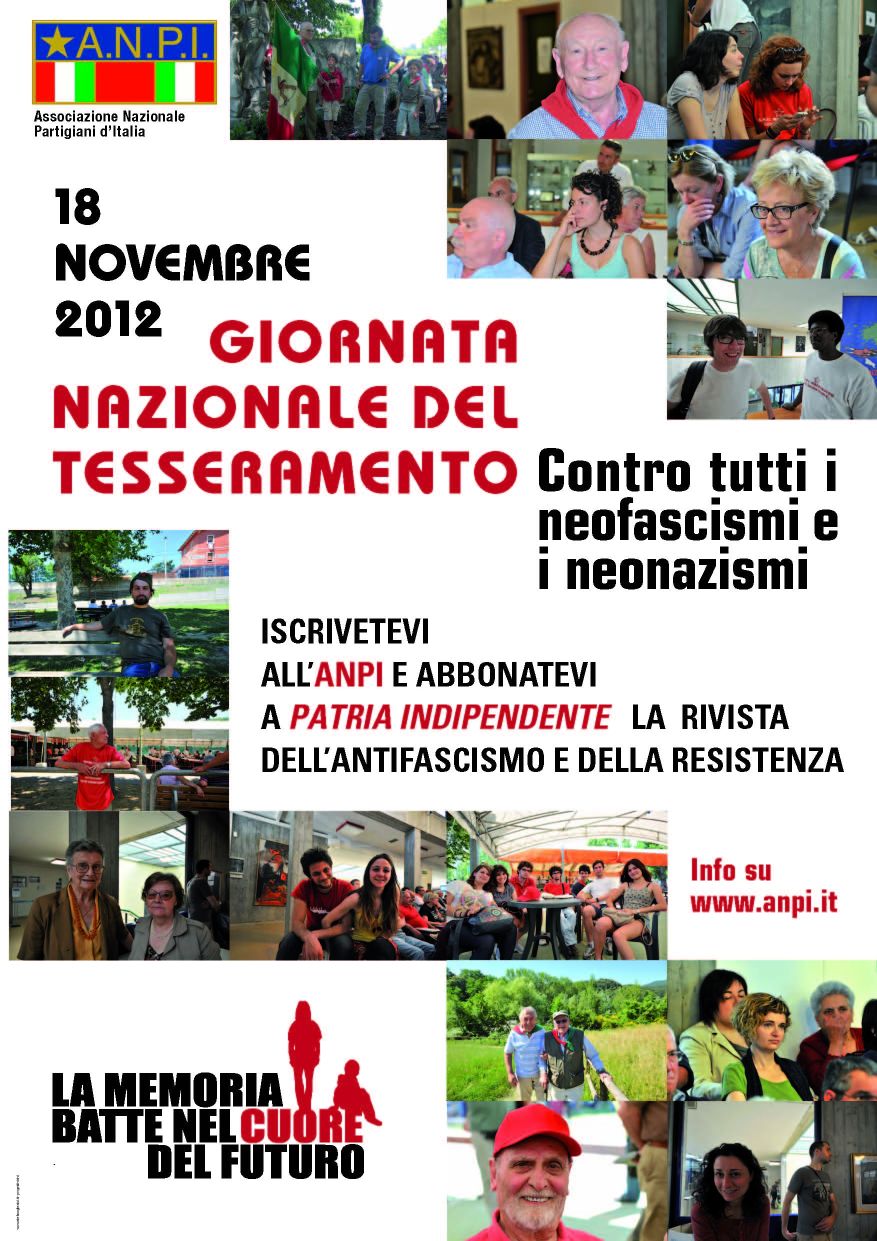 ANPI - GIORNATA NAZIONALE TESSERAMENTO 2013-