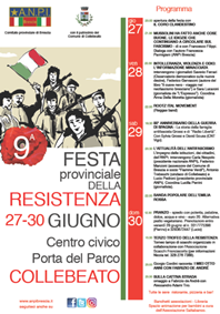 BRESCIA. FESTA PROVINCIALE DELLA RESISTENZA 2019