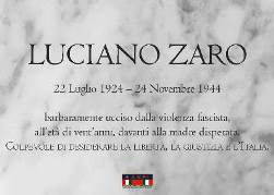 GALLARATE, “RICORDIAMO IL SACRIFICIO DI LUCIANO ZARO”