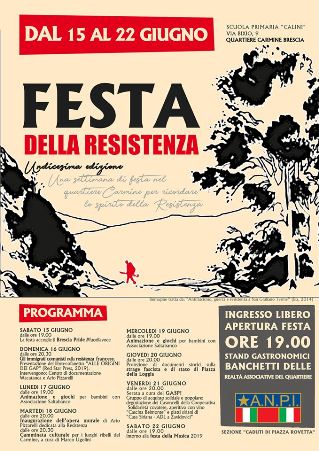 UNDICESIMA EDIZIONE FESTA DELLA RESISTENZA