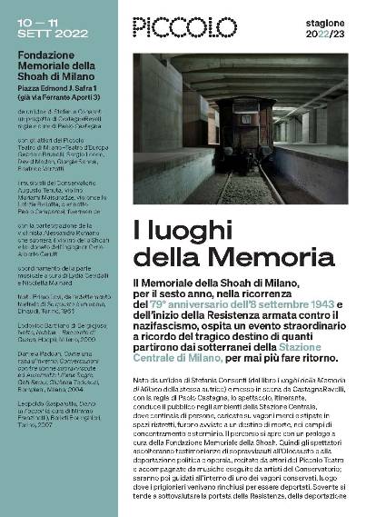 A RICORDO DI QUANTI PARTIRONO DAI SOTTERRANEI DELLA STAZIONE CENTRALE DI MILANO, PER MAI PIÙ FARE RITORNO