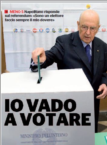 SONO UN ELETTORE FACCIO SEMPRE IL MIO DOVERE