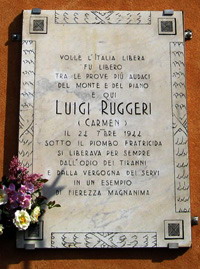 POZZAGLIO, "69° ANNIVERSARIO DELLA FUCILAZIONE DEL COMANDANTE PARTIGIANO LUIGI "CARMEN" RUGGERI"