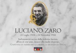 GALLARATE - COMMEMORAZIONE LUCIANO ZARO - DOMENICA 22 NOVEMBRE 2020