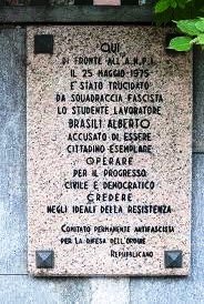 25 MAGGIO 1975: ALBERTO BRASILI UCCISO IN UN AGGUATO FASCISTA