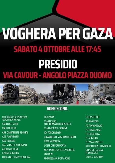 PRESIDIO VOGHERA PER GAZA